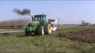 John Deere 7820 Plowing/ Aratura *HD* Baiuter