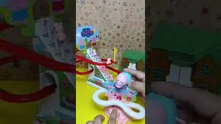 very unique Peppa pig muddy slide