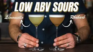 Limoncello Sour and Rhubarb Sour. Low ABV Sours