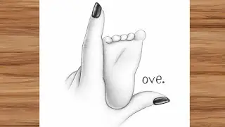Baby Feet Love Sketch ❤️ | Easy Pencil Drawing Step by Step | Sketch Designer
