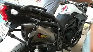TRIUMPH TIGER 800 AKRAPOVIC EXHAUST!!!