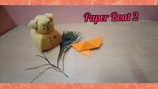 How to make boat with anchor ⚓️ | Paper Boat 2 |origami paper Craft #craft #craftideas #trending