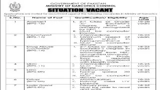 Ministry of Narcotics Control Jobs 2022 Today Latest Jobs