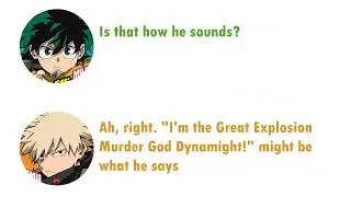 Kacchan's hero name (BNHA Radio)