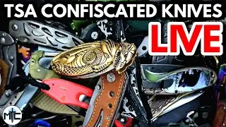 TSA CONFISCATED KNIVES LIVE! + GIVEAWAY!