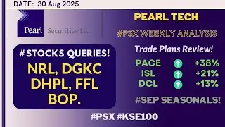 #PSX | Pearl Tech; KSE100 September Outlook | Pearl Market Insights.