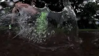 Garmin VIRB 360 running splash test.