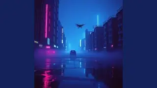 Shadow Silk Koto Under Neon Moon