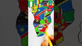 Draw Flag Map of eswatini, Swaziland 🇸🇿 #eswatini #swaziland