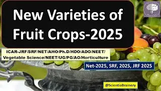 New Varieties of Fruit Crops for 2025: ICAR NET/JRF/SRF/ #horticulture