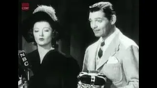 Clark Gable y Myrna Loy son coronados Reyes de Hollywood