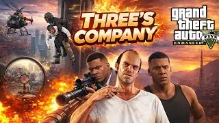 GTA V Three&rsquo;s Company Full Mission | Helicopter & Sniper Gameplay