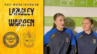 ПОСЛЕ МАТЧА Фиби Лэнгли и Эми Уоррен Брентфорд W 1 SUFC Женщины 1 (SUFC выиграла 4-3 по пенальти)...