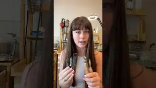 My stone setting process! ✨ #silversmithing #metalsmith #howtosilversmith #stonesetting