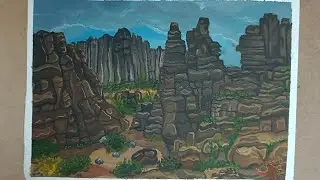 Rocks Painting | Watercolors