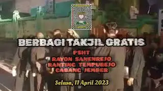 PSHT - Rayon Sanenrejo, Ranting Tempurejo, Cabang Jember, Berbagi Takjil Gratis 2023