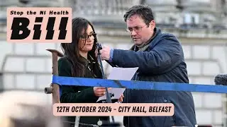 Stop the NI Health Bill Protest at Belfast City Hall - Saturday 12th October 2024 - Melissa Ciummei