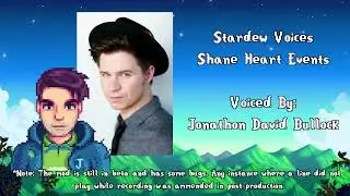 Stardew Valley Voice Over Mod - Stardew Voices - Shane Events - Voiced by Jonathon David Bullock