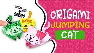 ORIGAMI Tutorial Jumping CATS | GATOS Saltarines Tutorial de ORIGAMI