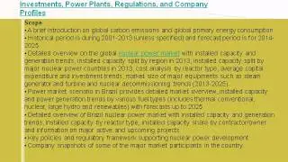 Nuclear Power Market in Brazil research analysis report and forecasts to 2025