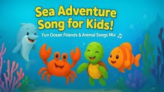 🌊🐬 Sea Adventure Song for Kids! 🎶 Fun Ocean Friends & Animal Songs Mix 🎵