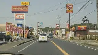 広島県福山市松永駅2号線周辺〜尾道造船付近