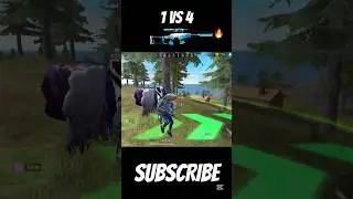 FREE FIRE || 1 Vs 4 || GUN VSS 🔥🔫