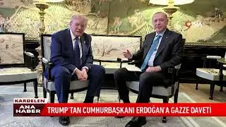 TRUMP'TAN CUMHURBAŞKANI ERDOĞAN'A GAZZE DAVETİ