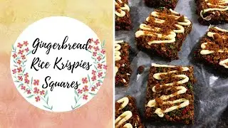 How to make Gingerbread Rice Krispies Treats! | Tiff's Patisserie