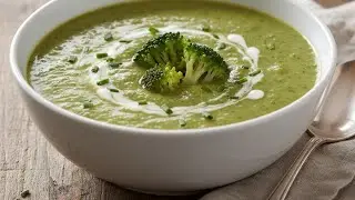Healthy and tasty brocoli soup