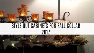 STYLE OUT CABINETS FOR FALL COLLAB 2017 | FALL DECOR | BOOKSHELF TOUR
