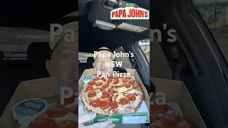Trying Papa John's NEW Pan Pizza with their Blondies