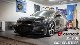 Installing Aerofabb Side Splitters for the Mk7 GTI!