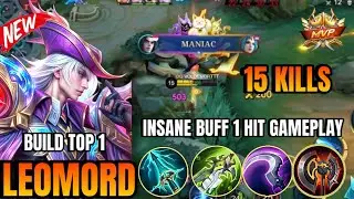 BEST BUFF EVER!! GAMEPLAY LEOMORD FULL DAMAGE - Mobile Legends Bang Bang