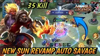 35 Kill Sun Revamp Savage - Best Build Top 1 Global Sun 2024