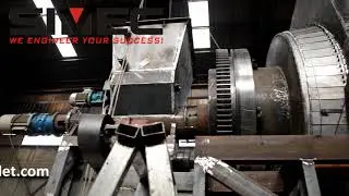 automatic rotary carbonization furnace demonstration