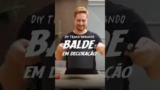 DIY CACHEPOT OU ORGANIZADOR FEITO COM BALDE #diy #decora #decoration