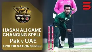 Hasan Ali Gets 3 Key Wickets | UAE vs Pakistan | T20I Tri Nation Series 2025 | Match 2 | ECB | M3Q1K