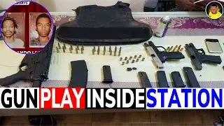 Three GUNS seized in GRANVILLE + Man SH00T at COPS inside STATION