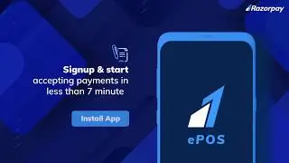Razorpay ePOS App - Get business payments with ease!