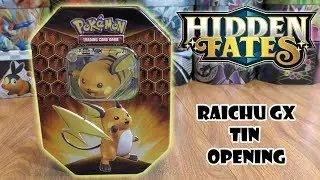 Pokemon Hidden Fates Tin Opening