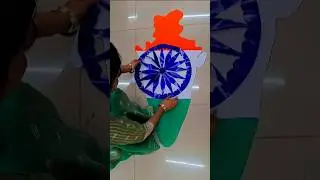 Easy Ashoka chakra cutting #ashokchakra #chakra #mycreation #diy #papercrafts #art #paperart #🇮🇳