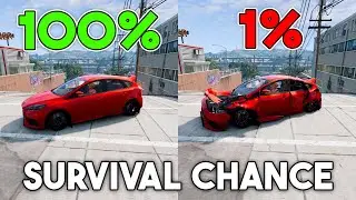 Best of Realistic Survival Chance Test Crashes #6 | BeamNG.Drive