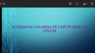 Funksioni i anasjelltë i një funksioni linear