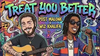 Treat You Better - Style Post Malone, Wiz Khalifa (Lyrics Vidio) 