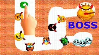 БОСС: Злое яйцо против Застенчивых яиц! Я создал НОВЫЙ уровень в Draw to Smash!
