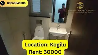 2 BHK Flat For Rent in Adarsh Greens Kogilu