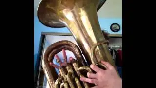 Concert A flat scale BB flat tuba