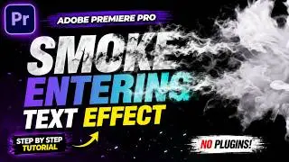 How To Create Smoke  Text Effect Transition in Adobe Premiere Pro 2026 | No Plugins | Easy Tutorial