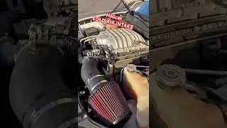 Hellcat cold air intake (legmaker , JLT , K&N) #shorts #srt #hellcat #dodge #asmr #automobile #like